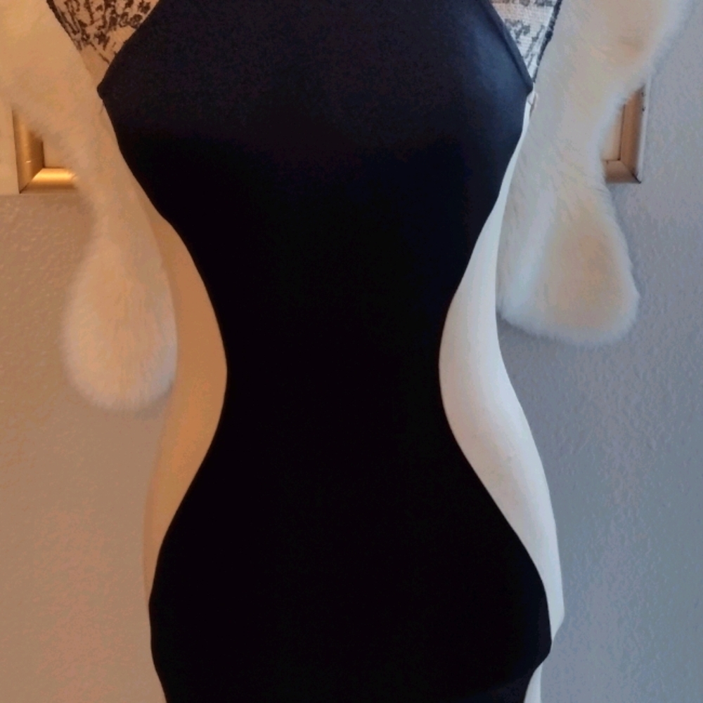 Nice Forever NWT S black/beige dress
